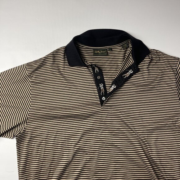 Bobby Jones Polo Shirt Mens Large Short Sleeve Golf Made in Italy - Picture 3 of 13